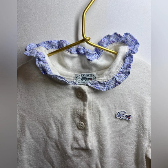 Vintage Izod Lacoste Corduroy Overalls Shirt Set - Picture 4 of 13